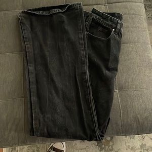 COTTON:ON Long Wide Leg High Rise Black Jeans.